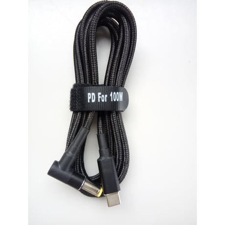100W/5A対応 eMarker内蔵 USB PD トリガーケーブル DC18V-20V 電源プラグ 充電用ケーブル 1.8m acer 東芝 ASUS Lenovo 用 (5.5mm/2.5mm)