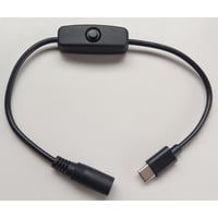 USB TypeCから9.0V/12V/15Vを取り出す ON/OFFスイッチ付き PD トリガーケーブル ファン付き作業服 電熱ベスト電源ケーブル (バートル 2022などに対応）