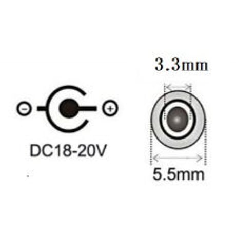 [PDC-5533] USB Type-C PD トリガーケーブル DC 20V 電源プラグ 充電ケーブル 1.5m Samsung 用 (5.5mm/3.3mm)