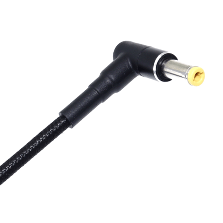 [PDE-5525] 100W 対応 eMarker内蔵 USB PD トリガーケーブル DC18V-20V 電源プラグ 充電用ショートケーブル ノートパソコン用 (5.5mm×2.5mm)