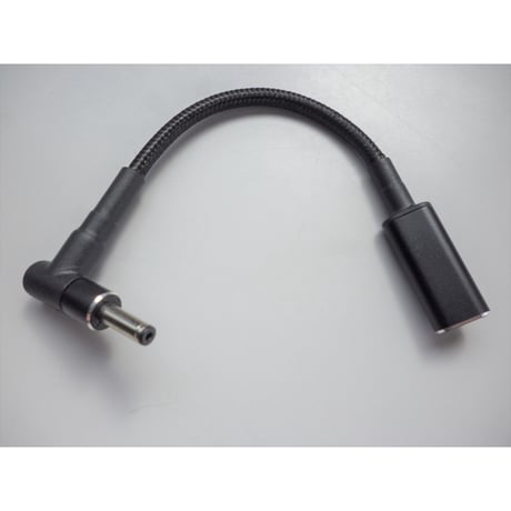 [PDE-4013] 100W 対応 eMarker内蔵 USB PD トリガーケーブル DC18V-20V 電源プラグ 充電用ショートケーブル ノートパソコン用 (4.0mm×1.3mm)