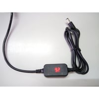 電圧表示機能付き エフェクター用 PDトリガーケーブル DC プラグ 外径5.5mm/内径2.1mm  センターマイナス(9V)