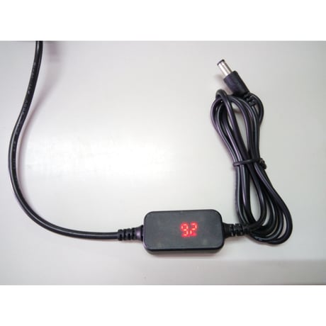 電圧表示機能付き エフェクター用 PDトリガーケーブル DC プラグ 外径5.5mm/内径2.1mm  センターマイナス(9V)