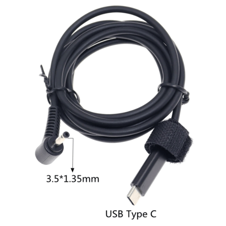 [PDC-35135] USB Type-C PD トリガーケーブル DC 20V 電源プラグ 充電ケーブル ノートパソコン用 (3.5mm/1.35mm)