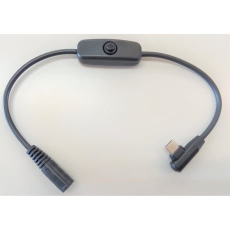 !カスタム! USB TypeCから9.0Vを取り出す ON/OFFスイッチ付き PD トリガーケーブル ファン付き作業服 電熱ベスト電源ケーブル (バートル 2022などに対応）