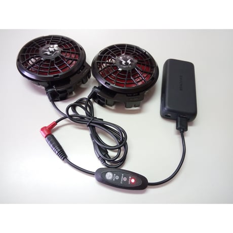 [QCF9.0A-4017S] 空調ファン付き作業服用コントローラー スマホ用急速充電器(QC対応トリガーケーブル）専用 <3段階風力調整>　　 =特許出願中=