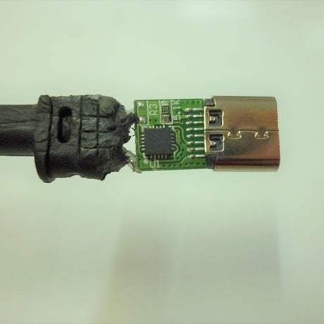 [PDE-4017] 100W 対応 eMarker内蔵 USB PD トリガーケーブル DC18V-20V 電源プラグ 充電用ショートケーブル ノートパソコン用 (4.0mm×1.7mm)
