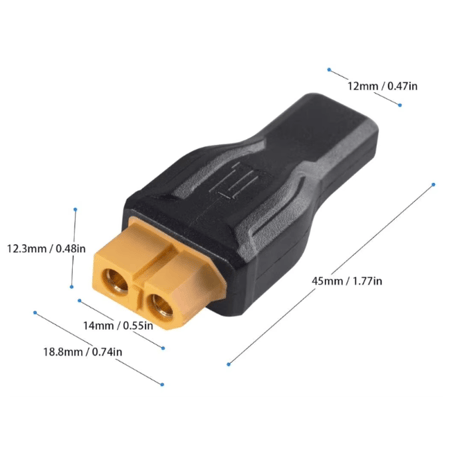 USB-C XT60 eMarker内蔵 USB PD トリガーケーブル、 100W タイプ-C プラグ to XT60 ソケット 充電 アダプター ケーブル ドローン 太陽電池 玩具 電源用
