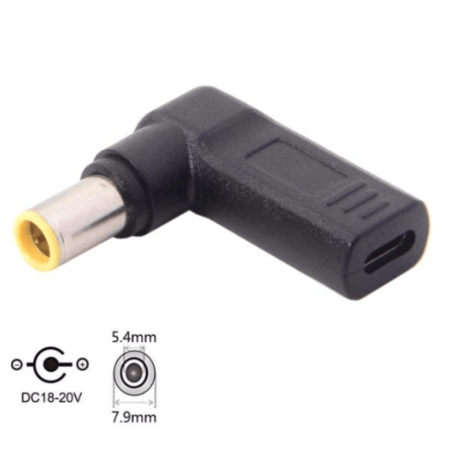 USB Type-C PD トリガーアダプター DC 18V-20V 電源プラグ ノートパソコン用