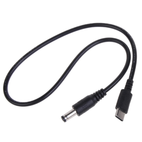 USB電源ケーブル Type-C PDトリガーケーブル DC プラグ 外径5.5mm/内径2.1mm (40cm or 1m)