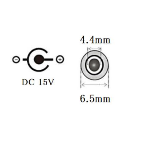 [PDC-15VE-6544] 65W対応 eMarker内蔵 USB PD トリガーケーブル DC15V 電源プラグ 充電用ケーブル ノートパソコン用 1.8m (6.5mm x 4.4mm)