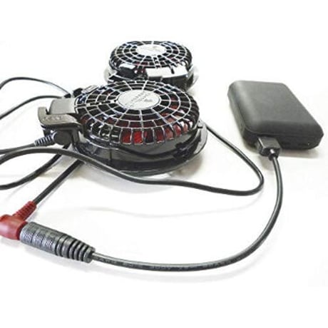 ！カスタム！[QC7.2-47517S x1m] USB TypeAから7.2Vを取り出す ファン付き作業服 電熱ベスト電源ケーブル (バートル・ミズノなどに対応）1m +延長ケーブル セット