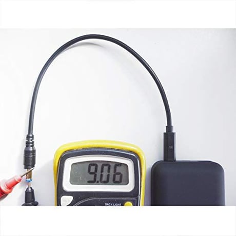[PDC-09VM] エフェクター 電源 急速充電専用 USB Type-C PDトリガーケーブル センターマイナス ケーブル長 30cm (DC9V)