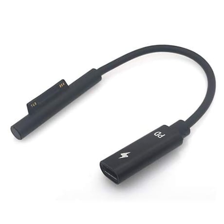 [PDN-Surface] USB PD トリガーケーブル DC 15V 電源プラグ 充電用ショートケーブル ノートパソコン用