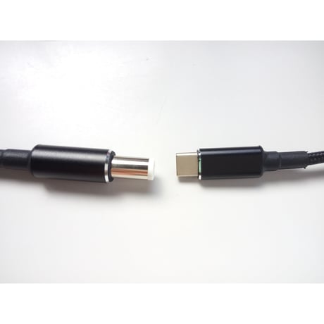 100W/5A対応 eMarker内蔵 USB PD トリガーケーブル DC 18V-20V 電源プラグ 充電用ケーブル 1.8m DELL 用  (7.4mm/5.0mm)