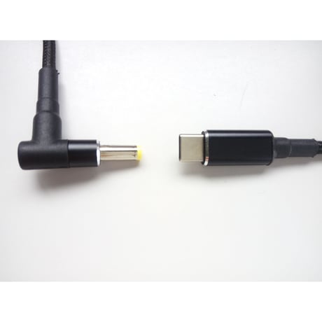 100W/5A対応 eMarker内蔵 USB PD トリガーケーブル DC 18V-20V 電源プラグ 充電用ケーブル 1.8m HP 用 (4.8mm/1.7mm)
