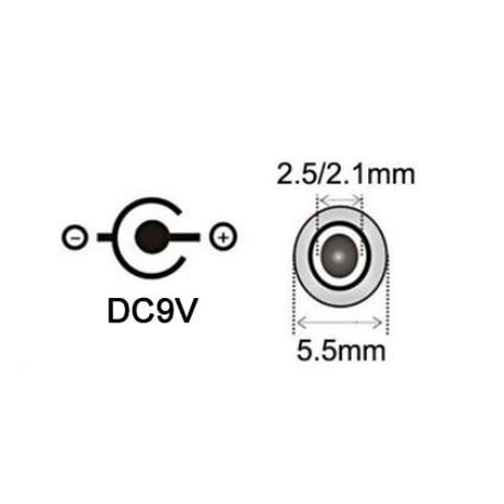 [PDC-09VE] USB電源ケーブル Type-C PDトリガーケーブル DC プラグ 外径5.5mm/内径2.1mm（2.5mm) (9V 5A eMarkar搭載)
