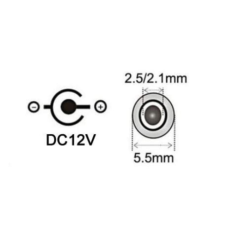 [PDC-12VE-3m] USB電源ケーブル Type-C PDトリガーケーブル DC プラグ 外径5.5mm/内径2.1mm（2.5mm) (12V 5A eMarkar搭載 3m)
