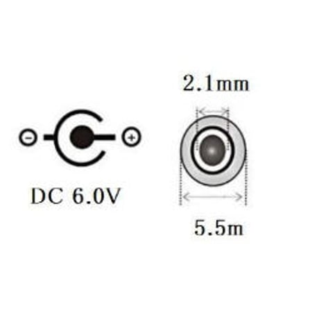 [QC6.0-5521] USB電源ケーブル Type-A  ＜QC3.0 DCケーブル＞ 急速充電器用 DC プラグ 線長 約1m (DC6.0V サイズ：5.5mm×2.1mm)