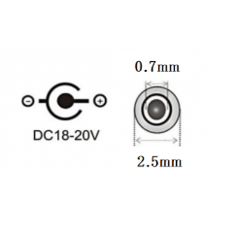 [PDC-2507] USB Type-C PD トリガーケーブル DC 20V 電源プラグ 充電ケーブル ノートパソコン用 (2.5mm/0.7mm)