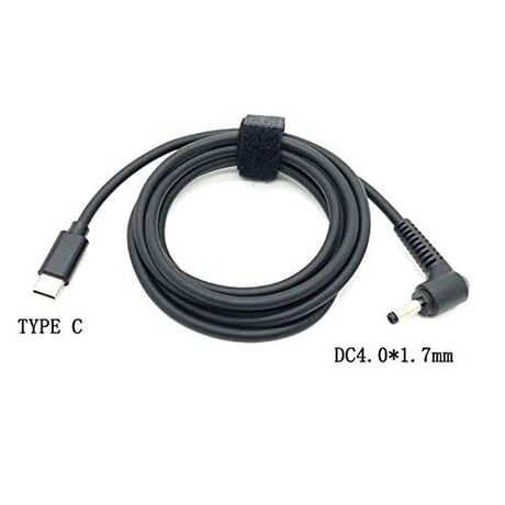 [PDC-4017] USB Type-C PD トリガーケーブル DC 20V 電源プラグ 充電ケーブル 1.5m ASUS Lenovo HP 用 (4.0mm/1.7mm)
