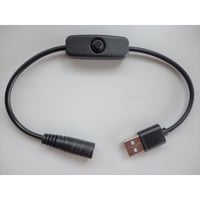 USB TypeAから9.0V/12Vを取り出す 切り替えスイッチ付き QC トリガーケーブル ファン付き作業服 電熱ベスト電源ケーブル( サンエス<2020>などに対応）