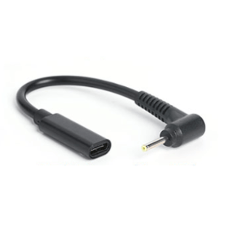 [PDN-2507] USB PD トリガーケーブル DC 18V-20V 電源プラグ 充電用ショートケーブル ノートパソコン用 (2.5mm×0.7mm)