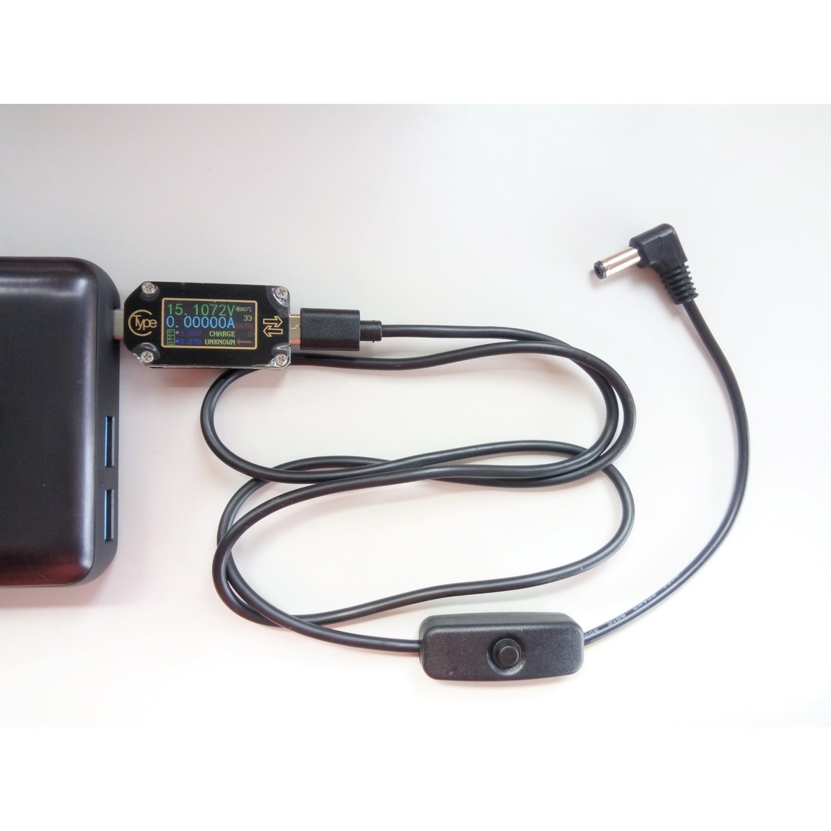 ON/OFF スイッチ付き USB PD トリガーケーブル 12V/15V | PKT Shop