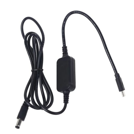 電圧表示機能付き エフェクター用 PDトリガーケーブル DC プラグ 外径5.5mm/内径2.1mm  センターマイナス(12V)