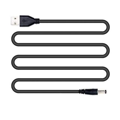 [QC-12V] USB電源ケーブル 急速充電専用 Type-A QCトリガーケーブル ＜QC2.0/3.0対応＞ DC プラグ (外径5.5mm/内径2.1mm・2.5mm 12V)