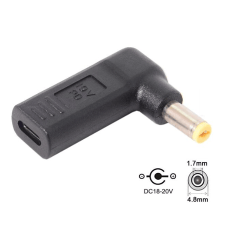 USB Type-C PD トリガーアダプター DC 18V-20V 電源プラグ ノートパソコン用