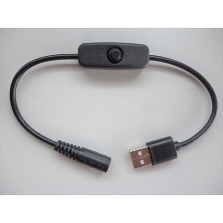 USB TypeAから9.0V/12Vを取り出す 切り替えスイッチ付き QC トリガーケーブル ファン付き作業服 電熱ベスト電源ケーブル (バートルなどに対応）