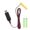 [BE-4x3] ダミー電池 ＵＳＢ接続タイプ ケーブル長１ｍ (単4×3（4.5V）)