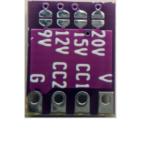 USB PD トリガーモジュール　全PDO電圧出力対応　（60W/100W）DIY用