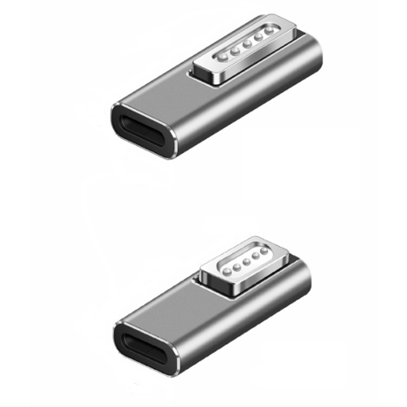 MacBook Air Pro兼用 USB C-Magsafe1 (L型）/MagSafe2 (T型） 磁気充電 PD トリガーアダプター (85W 60W 45W 対応 )
