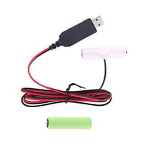[BE-3x2] ダミー電池 ＵＳＢ接続タイプ ケーブル長１ｍ (単3×2（3.0V）)