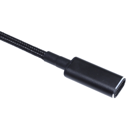 [PDE-5521] 100W 対応 eMarker内蔵 USB PD トリガーケーブル DC18V-20V 電源プラグ 充電用ショートケーブル ノートパソコン用 (5.5mm×2.1mm)