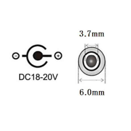 [PDC-6037] USB Type-C PD トリガーケーブル DC 20V 電源プラグ 充電ケーブル 1.5m ASUS 用 (6.0mm/3.7mm)