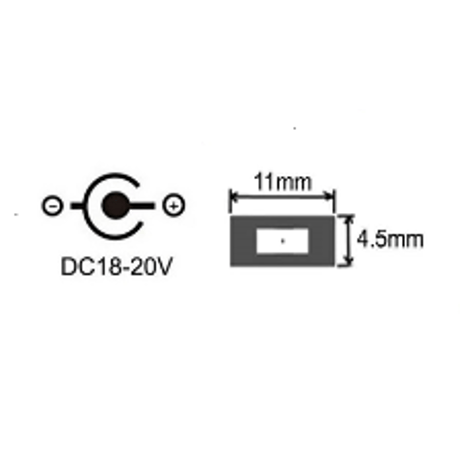 100W/5A対応 eMarker内蔵 USB PD トリガーケーブル DC 18V-20V 電源プラグ 充電用ケーブル 1.8m Lenovo レノボノートパソコン用 (11.0mm/4.5mm)
