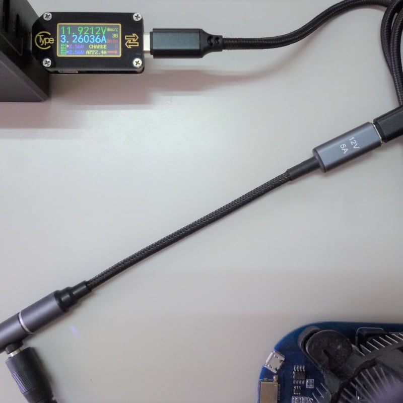 マグネット式 PD トリガーケーブル （12V専用）＜ケーブル＋プラグ
