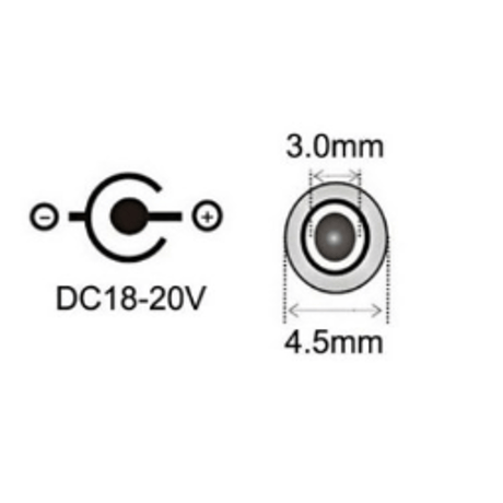 100W/5A対応 eMarker内蔵 USB PD トリガーケーブル DC 18V-20V 電源プラグ 充電用ケーブル 1.8m DELL 用 (4.5mm/3.0mm)