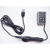 [QC-PSBLN1] ＤＣ カプラー + ＵＳＢ電源ケーブル Type-A QCトリガーケーブル バッテリー オリンパス製対応