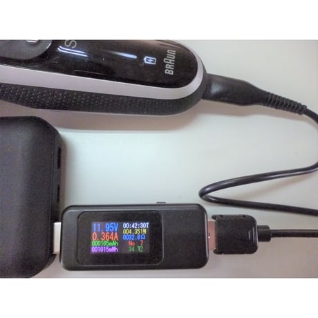 USB QC トリガーケーブル Braun ブラウン電動カミソリ・電動歯ブラシ用 充電アダプター互換 USB充電ケーブル (12.0V)