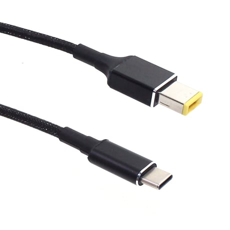 100W/5A対応 eMarker内蔵 USB PD トリガーケーブル DC 18V-20V 電源プラグ 充電用ケーブル 1.8m Lenovo レノボノートパソコン用 (11.0mm/4.5mm)