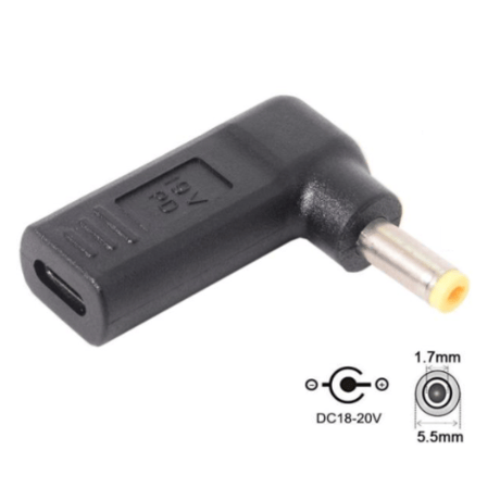 USB Type-C PD トリガーアダプター DC 18V-20V 電源プラグ ノートパソコン用