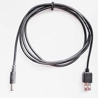 ！カスタム！ USB A プラグ ： DC5521 プラグ（外径5.5mm/内径2.1mm) センターマイナス 変換ケーブル  線長 約50cm