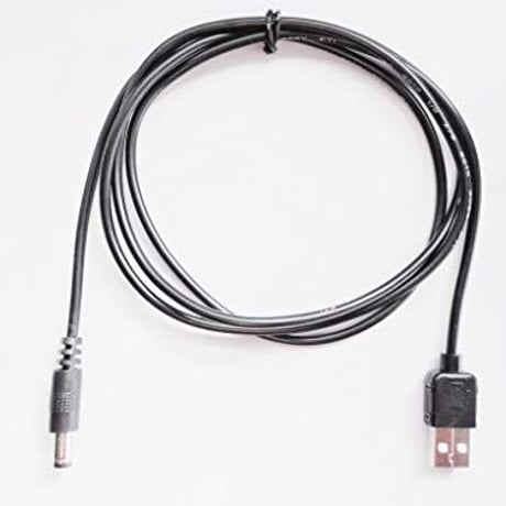 [QC6.0-5521] USB電源ケーブル Type-A  ＜QC3.0 DCケーブル＞ 急速充電器用 DC プラグ 線長 約1m (DC6.0V サイズ：5.5mm×2.1mm)