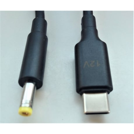 [PDC-12VE-4017] eMarker内蔵 USB Type-C PD トリガーケーブル DC12V タブレット用充電ケーブル 1ｍ （プラグ径：4.0mm/1.7mm）