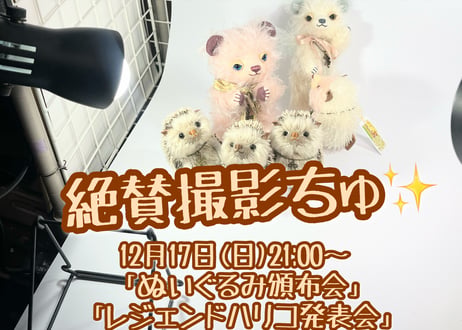 羽根モヘアベア★ブルー