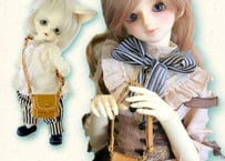 【かんたん調節タイプ革バッグ】20センチドール用